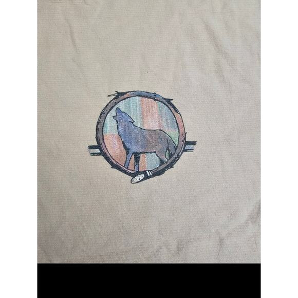 VINTAGE 90'S SINGLE STITCH WOLF/NATURE T‎ SHIRT XL - Picture 8 of 8